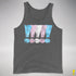 Transgender Pride Exclamation Points Premium Tank Top - Deep Heather